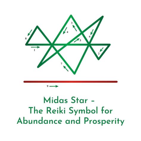 MIDAS STAR REIKI SYMBOL for STEADY FLOW of MONEY, .